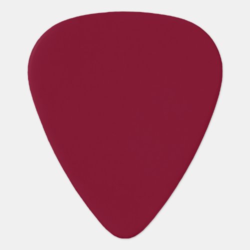 Solid color burgundy maroon guitar pick