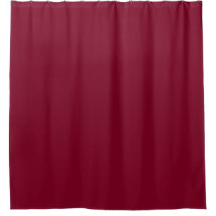 Solid color burgundy maroon shower curtain