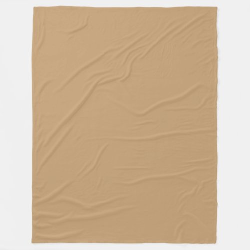 Solid Color Camel Brown  Tan Fleece Blanket