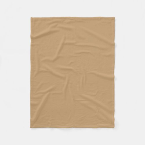 Solid Color Camel Brown  Tan Fleece Blanket