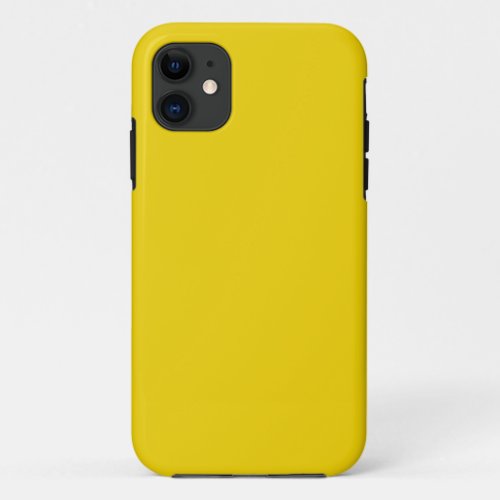 Solid color canary yellow iPhone 11 case