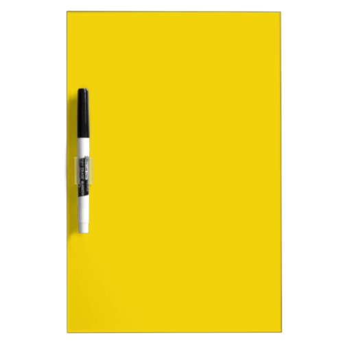 Solid color canary yellow dry erase board