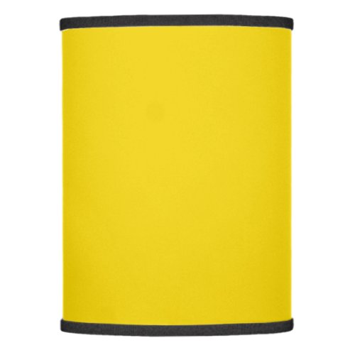 Solid color canary yellow lamp shade