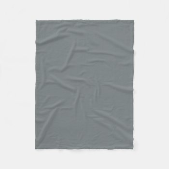 Solid Color: Charcoal Gray Fleece Blanket by FantabulousPatterns at Zazzle