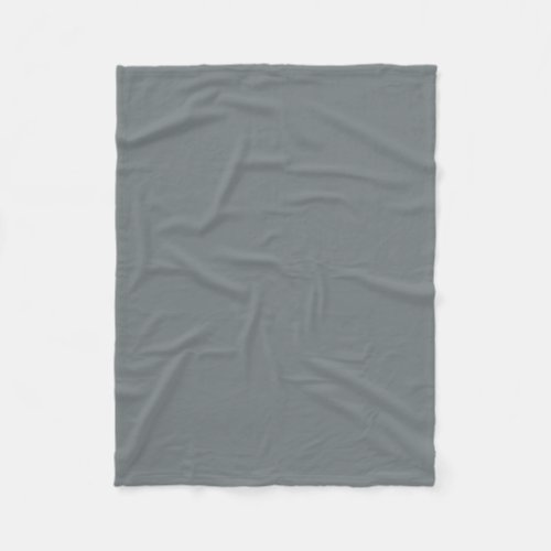 Solid Color Charcoal Gray Fleece Blanket