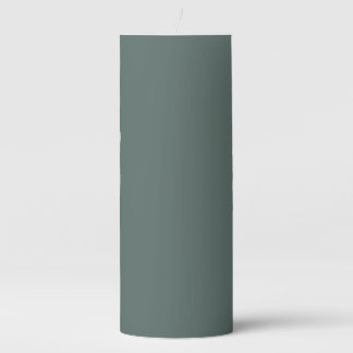 Solid Color Cool Neutral Green Undertone 2026 COTY Pillar Candle