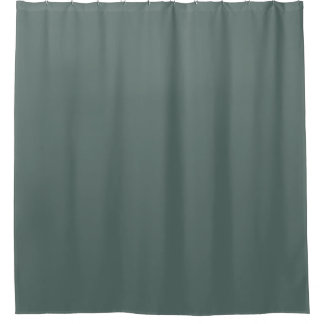 Solid Color Cool Neutral Green Undertone 2026 COTY Shower Curtain