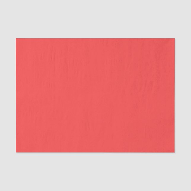 Solid Color: Coral Red Tissue Paper (Front)