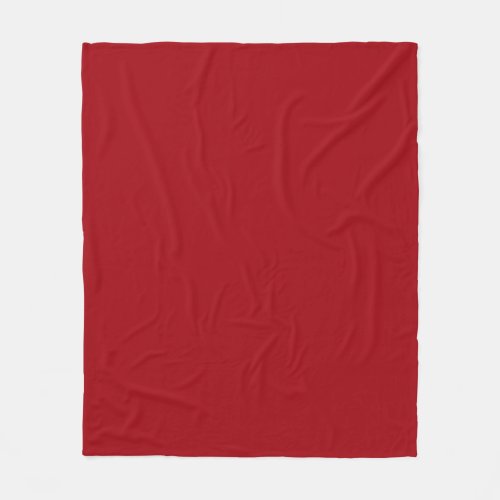 Solid Color Cranberry Red Fleece Blanket