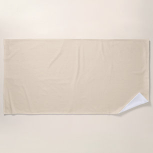 Solid color cream light beige beach towel