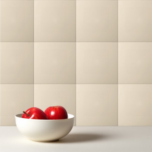 Solid color cream light beige ceramic tile