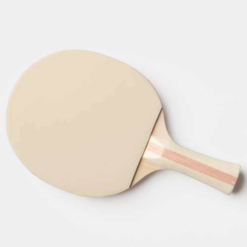 Solid color cream light beige ping pong paddle