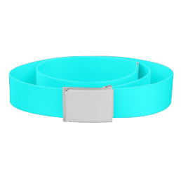 Solid color cyan belt