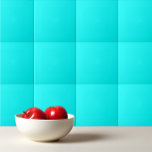 Solid color cyan ceramic tile<br><div class="desc">Solid color cyan design.</div>