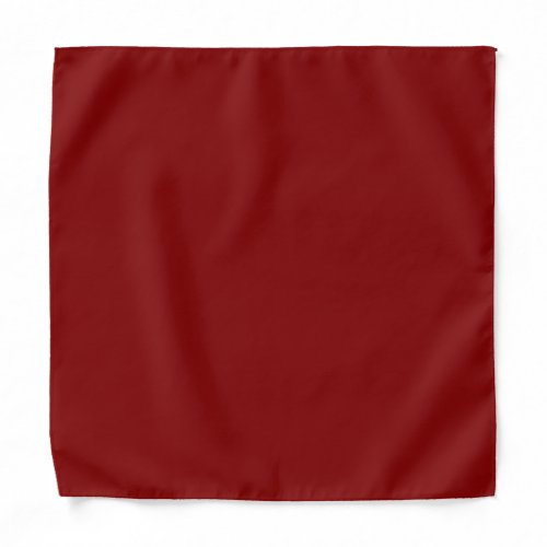 Solid color dark blood red bandana