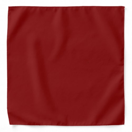 Solid color dark blood red bandana