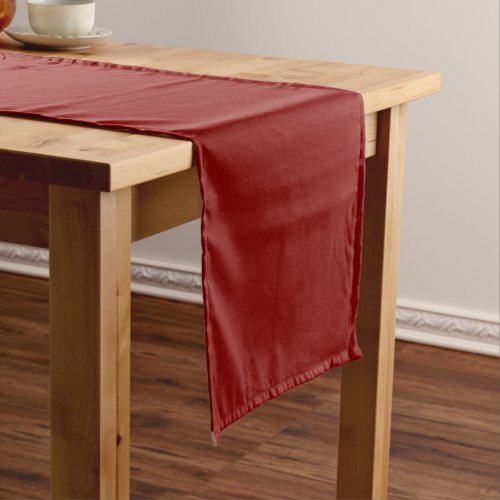 Solid color dark blood red short table runner