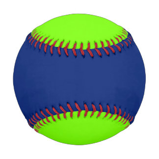 solid color dark blue and neon green baseball