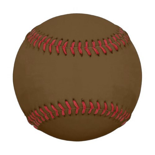 Solid color dark chocolate brown baseball