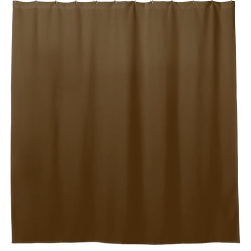Solid color dark chocolate brown shower curtain