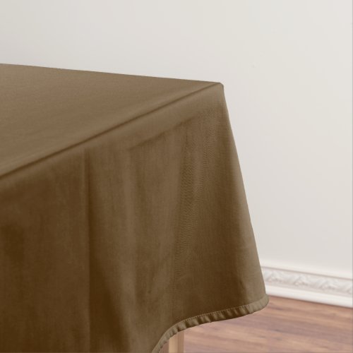 Solid color dark chocolate brown tablecloth