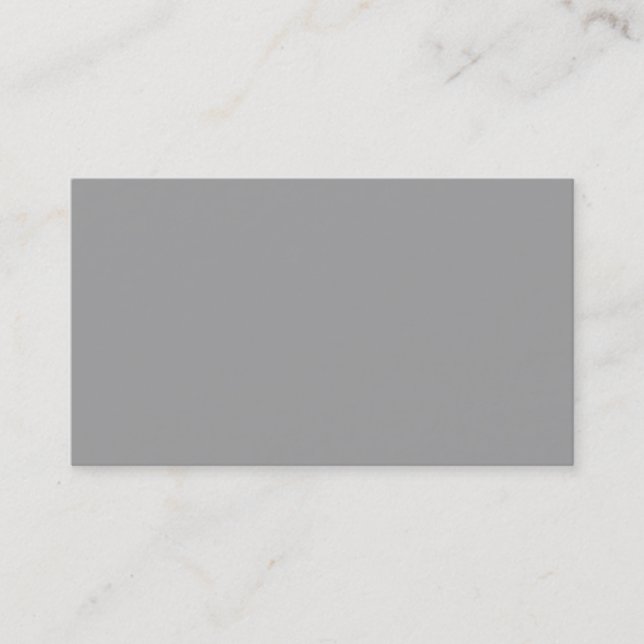 Solid Color: Dark Gray Business Card (Front)