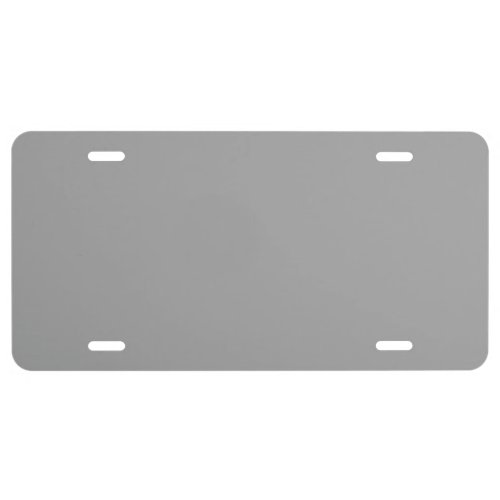 Solid Color Dark Gray License Plate