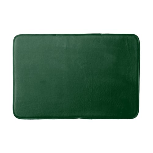 Solid color dark green bath mat