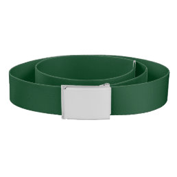 Solid color dark green belt