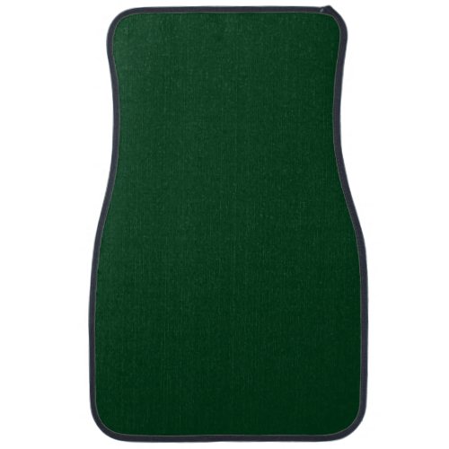 Solid color dark green car floor mat