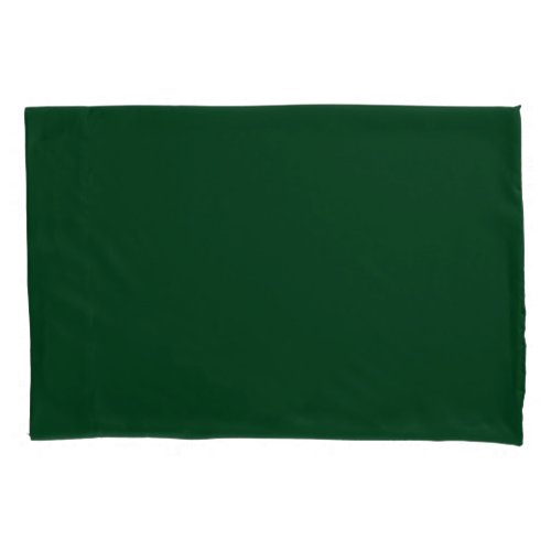 Solid color dark green pillow case