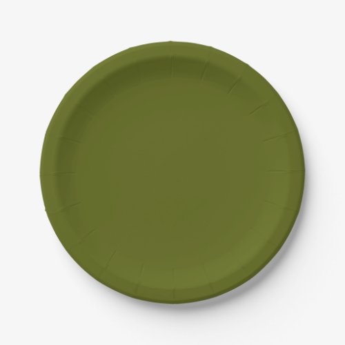 Solid color dark paper plates