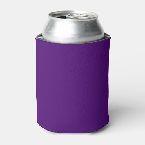 Solid color dark rich purple can cooler