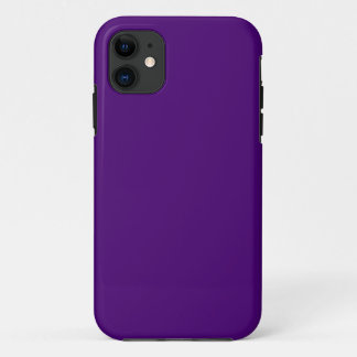 Solid color dark rich purple iPhone 11 case