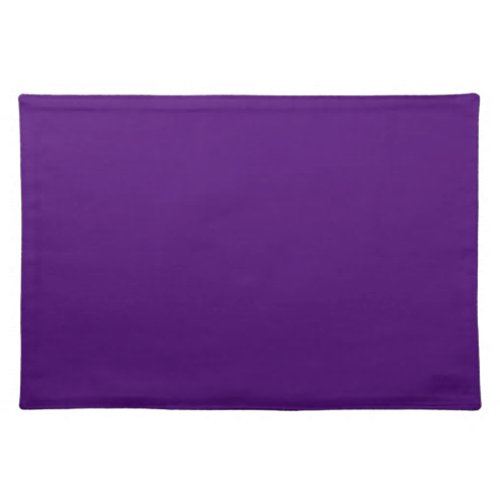 Solid color dark rich purple cloth placemat