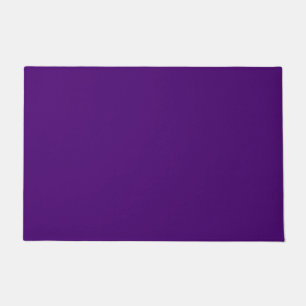 Solid color dark rich purple doormat
