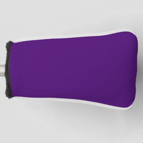 Solid color dark rich purple golf head cover