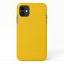 Solid color deep lemon mustard yellow iPhone 11 case