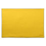 Solid color deep lemon mustard yellow cloth placemat