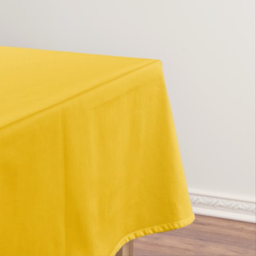 Solid color deep lemon mustard yellow tablecloth