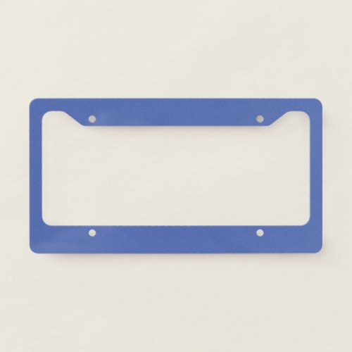 Solid color dusty blue cornflower license plate frame