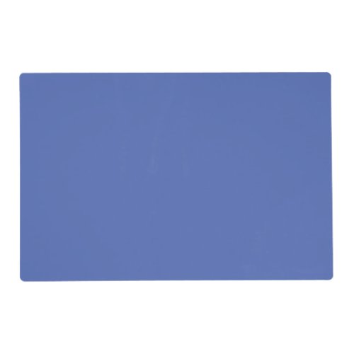 Solid color dusty blue cornflower placemat