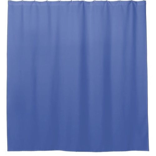 Solid color dusty blue cornflower shower curtain