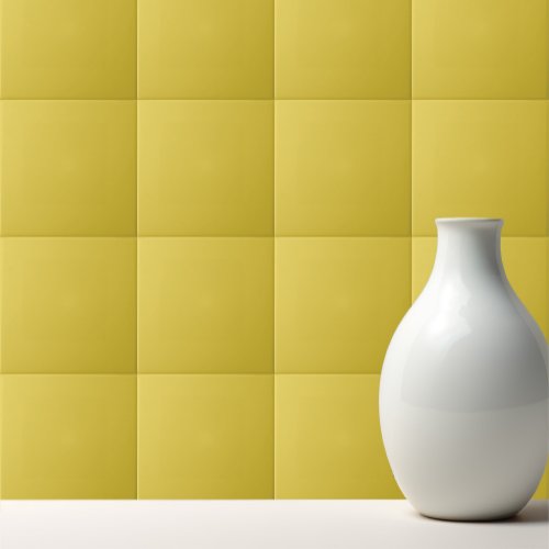 Solid color dusty yellow ceramic tile