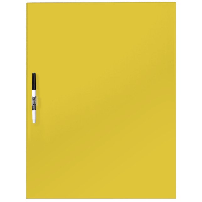 Solid color dusty yellow dry erase board (Front)