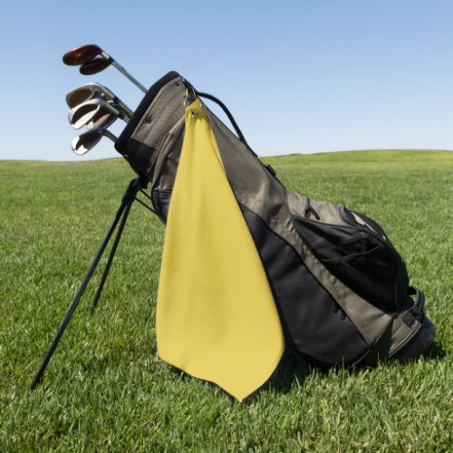 Solid color dusty yellow golf towel