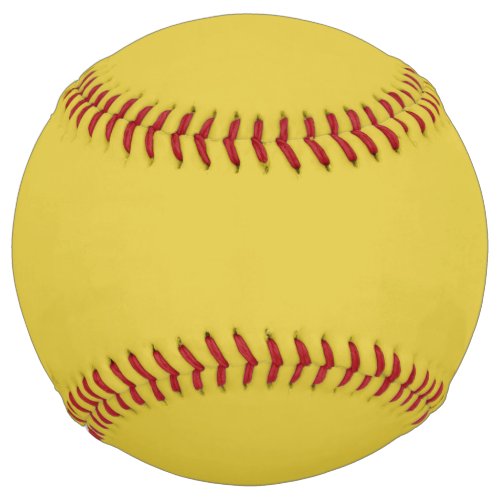 Solid color dusty yellow softball