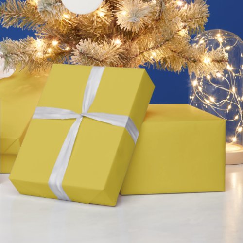 Solid color dusty yellow wrapping paper