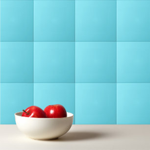 Solid color electric light aqua blue ceramic tile