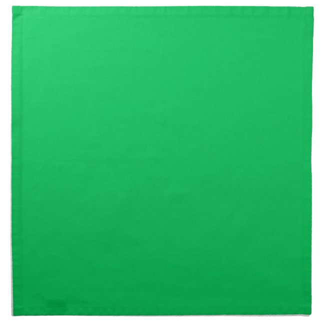 Solid Color: Emerald Green Cloth Napkin (Front)